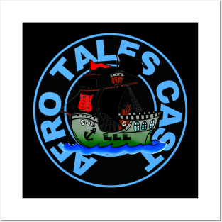 Afro Tales Ship logo Posters and Art